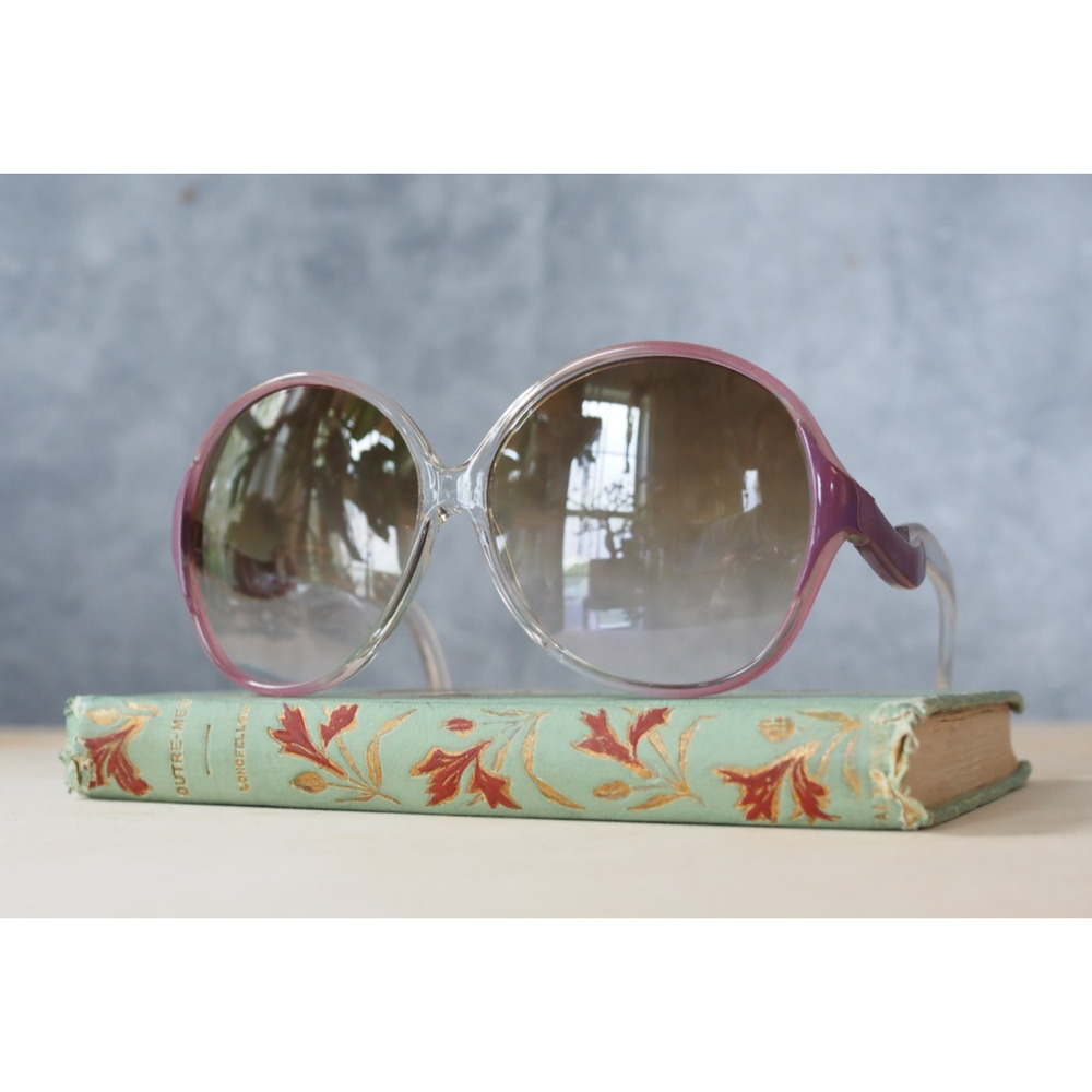 Vintage 1970s Sunglass Multicolor New Old Stock Taiwan Retro Grandma